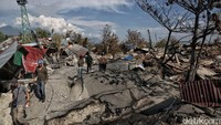 Kawasan Petobo, Palu, ditelan lumpur akibat fenomena likuifaksi pascagempa.