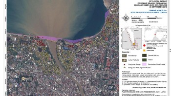Salah satu hasil citra satelit Tim LAPAN, ITB, dan AIT Thailand Foto: LAPAN