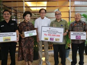 Peduli Korban Gempa Sulteng, Sido Muncul Beri Bantuan Rp 500 Juta