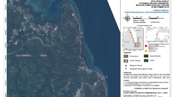 Salah satu hasil citra satelit Tim LAPAN, ITB, dan AIT Thailand Foto: LAPAN