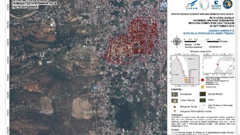 Salah satu hasil citra satelit Tim LAPAN, ITB, dan AIT Thailand Foto: LAPAN
