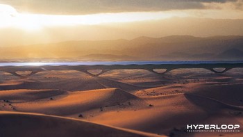 Karena juga bekerja sama dengan sejumlah negara dari Timur Tengah, HyperloopTT menyiapkan trek di padang pasir. Foto: HyperloopTT