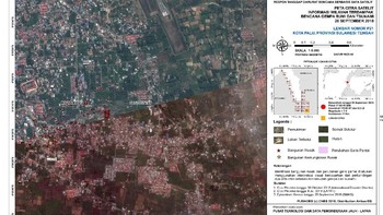 Salah satu hasil citra satelit Tim LAPAN, ITB, dan AIT Thailand Foto: LAPAN