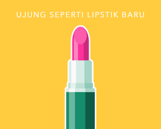 Wanita dengan ujung lipstik masih seperti baru, memiliki kepercayaan diri yang tinggi, sangat detail, kreatif dan energik. Mereka juga memiliki sifat yang senang diperhatikan oleh teman-temannya. Foto: dok Wolipop
