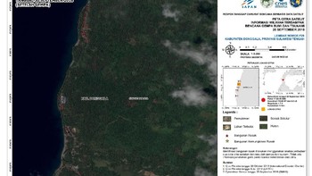 Salah satu hasil citra satelit Tim LAPAN, ITB, dan AIT Thailand Foto: LAPAN