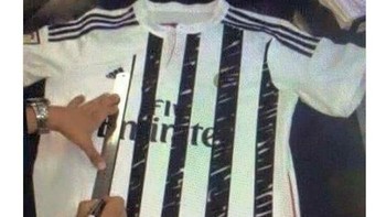 Biar irit, warnai saja jersey Real Madrid biar bisa jadi seragam Juventus. Foto: Istimewa