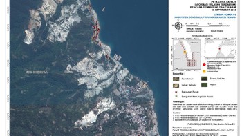 Data tersebut merupakan sementara, karena Jasyanto menjelaskan kemungkinan kerusakan yang ditimbulkan lebih banyak mengingat belum seluruh wilayah gempa terpotret dari citra satelit. Foto: LAPAN