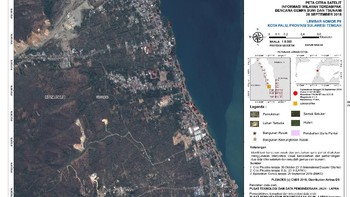 Salah satu hasil citra satelit Tim LAPAN, ITB, dan AIT Thailand Foto: LAPAN
