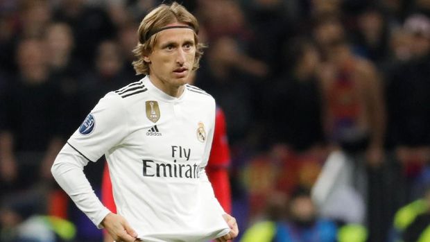 Gelandang Real Madrid, Luka Modric, baru dimainkan pada menit ke-58 menggantikan Casemiro pada laga lawan CSKA Moskow. (