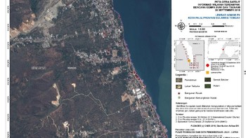 Salah satu hasil citra satelit Tim LAPAN, ITB, dan AIT Thailand Foto: LAPAN