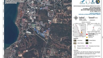 Salah satu hasil citra satelit Tim LAPAN, ITB, dan AIT Thailand Foto: LAPAN
