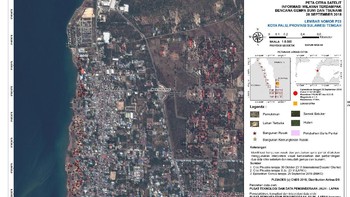 Salah satu hasil citra satelit Tim LAPAN, ITB, dan AIT Thailand Foto: LAPAN