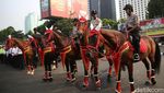 Begini Gaya Menpora Saat Pimpin Apel Pengamanan Asian Para Games