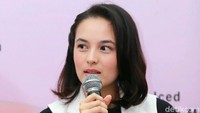 Chelsea Islan saat ditemui di sebuah acara di kawasan Kuningan City, Jakarta Selatan pada Rabu (3/10). Pool/Ismail/detikFoto.