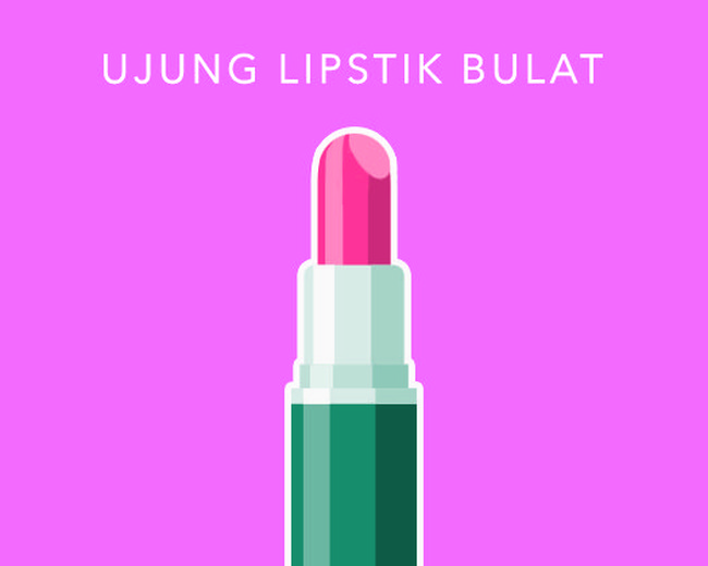 Lipstik berujung bulat mencerminkan wanita yang lembut, feminin dan cinta damai. Mereka selalu mengambil langkah aman dalam hidupnya. Foto: dok Wolipop