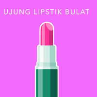 Lipstik berujung bulat mencerminkan wanita yang lembut, feminin dan cinta damai. Mereka selalu mengambil langkah aman dalam hidupnya. Foto: dok Wolipop