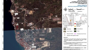 Salah satu hasil citra satelit Tim LAPAN, ITB, dan AIT Thailand Foto: LAPAN