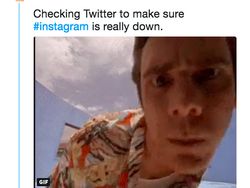 Meme Kocak Instagram Down Bertebaran