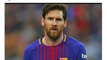 Fans ini berterimakasih pada Messi karena membuatnya bisa melupakan masalah di negaranya. Foto: istimewa