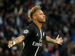 Bintang Paris Saint-Germain Neymar menempati urutan ketiga dengan nilai transfer ditaksir seharga 197 juta euro (Rp3,3 triliun). Foto: Reuters