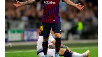 Jumlah gol Messi di Wembley musim ini menyamai Harry Kane. Foto: istimewa