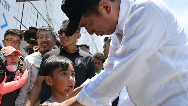 Momen Izrael Bocah Korban Gempa Palu Ingin Ikut Jokowi