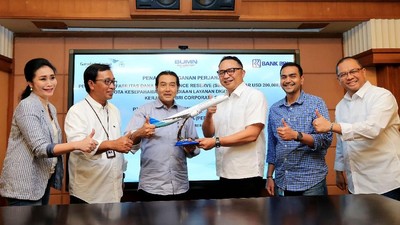 Bank BRI Gandeng Garuda Indonesia Perkuat Rupiah