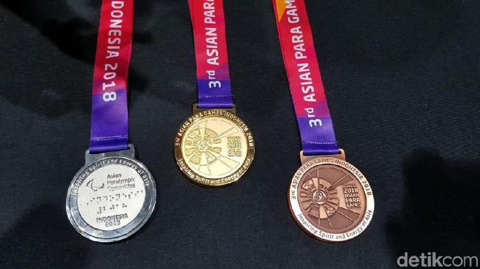 Medali Asian Para Games 2018 (Foto: Mercy Raya/detikSport) Medali Asian Para Games 2018 (Foto: Mercy Raya/detikSport)
