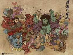 Keren! Spiderman Hingga Thanos Dibuat Ilustrasi ala China