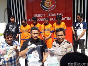 Empat Calo Perampas Uang di Terminal Purabaya Diamankan