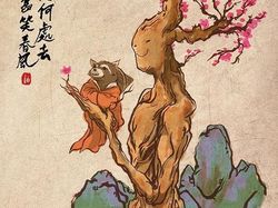 Keren! Spiderman Hingga Thanos Dibuat Ilustrasi ala China