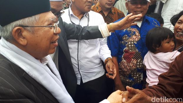 Ma'ruf Amin di Balige, Sumut, Jumat (5/10/2018)