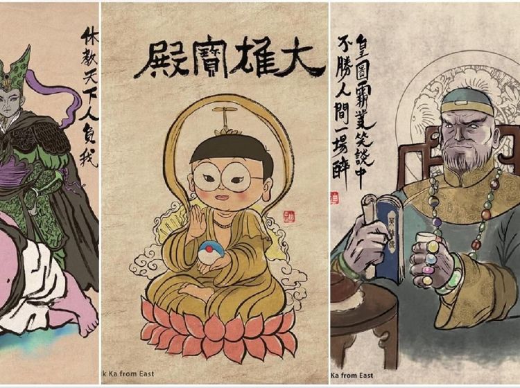 Keren! Spiderman Hingga Thanos Dibuat Ilustrasi ala China