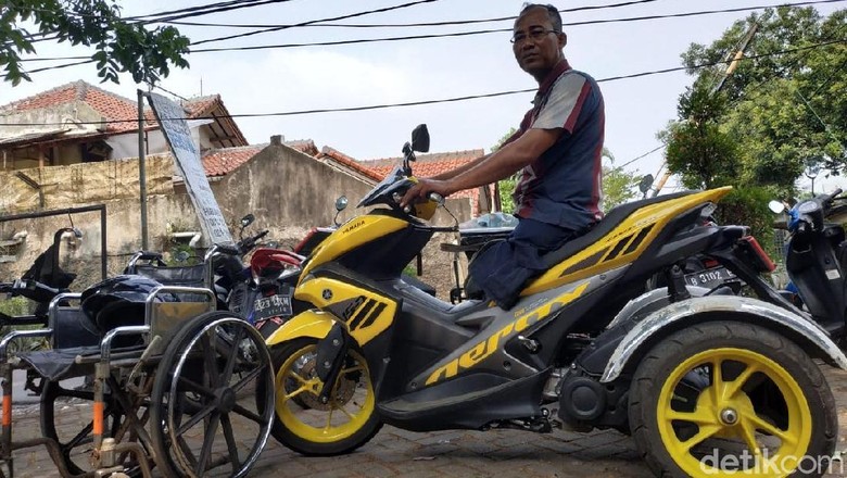 Motor Skutik Jadi Favorit Modifikasi Roda Tiga