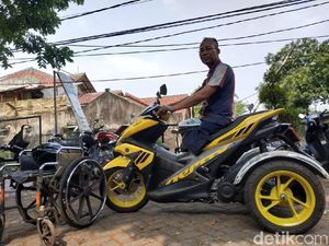 Motor Skutik Jadi Favorit Modifikasi Roda Tiga
