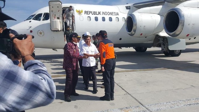 Wapres JK Tiba di Palu, Tinjau Penanganan Gempa-Tsunami