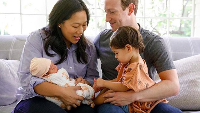 Mark Zuckerberg, Priscilla Chan dan dua anaknya. Foto: Instagram Mark Zuckerberg, Priscilla Chan dan dua anaknya. Foto: Instagram