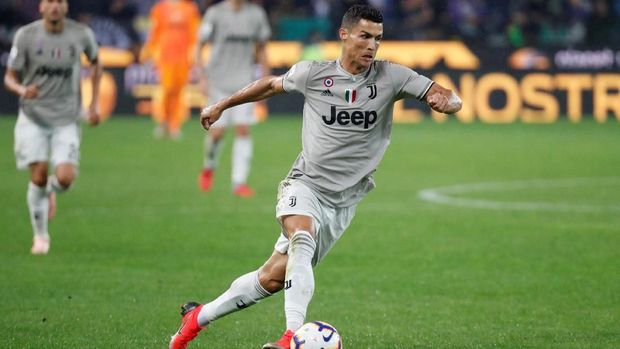 Cristiano Ronaldo kembali mencetak gol untuk Juventus. (