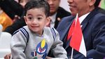 Tingkah Gemas Jan Ethes Temani Jokowi di Opening Asian Para Games