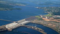 PLTA Dam Tucuru di Tucuruí, Brasil ini memiliki kapasitas terpasang 8.370 MW. Istimewa/Geoshen.