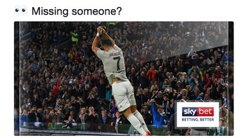 Begini laju Real Madrid saat ini, dibandingkan dengan performa Ronaldo bersama Juventus. Kangen Ronaldo, Madrid? (Foto: Internet/Twitter)