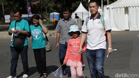 Mereka datang untuk menyaksikan Asian Para Games yang digelar di GBK.