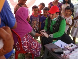 Posko Mobile Pertamina, Oase bagi Warga Desa Lolu