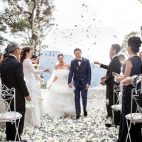 Sosialita cantik itu dinikahi oleh banker Lincoln Li di villa Lysis di pulau Capri. Kabarnya tempat tersebut tidak diizinkan untuk melakukan pernikahan. Namun Fei menjadi orang kedua yang berhasil melakukan pernikahan di sana.