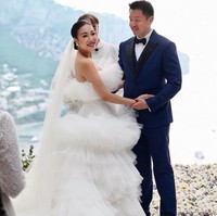 Fei menggunakan dua gaun pengantin dari Giambattista Valli. Dekorasi pernikannya pun dibuat seindah mungkin. Tak heran jika pernikahan tersebut menghabiskan miliaran rupiah. 