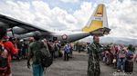 Korban Gempa Palu Dievakuasi dengan Hercules