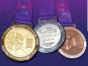 Ada Huruf Braille dan Kerincingan di Medali Asian Para Games