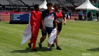 Sebelumnya cabang bulutangkis meraih emas di nomor beregu putra.