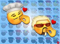 Seru! Desainer Ini Bikin Emoji Cium Ala Chef