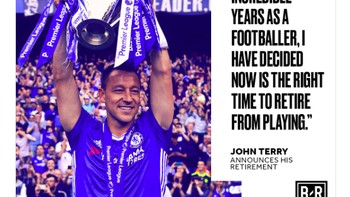 Sudah 23 tahun Terry berkarir sebagai pesepakbola dengan berbagai prestasi hebat, kini dia telah pensiun. Foto: istimewa